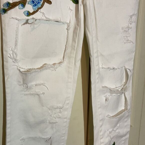 Gloria Vanderbilt White Amanda Jeans Upcycled 6 - Picture 7 of 16